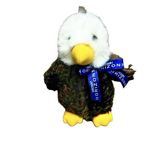 Harcourt Horizos Plushie Bald Eagle Earnest Toy New in Package - Picture 1 of 6